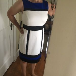 NWT Tahari Arthur S. Levine colorblock dress, 10